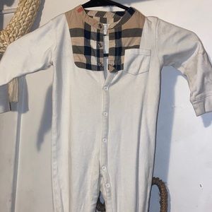 Burberry infant onesie 12 months